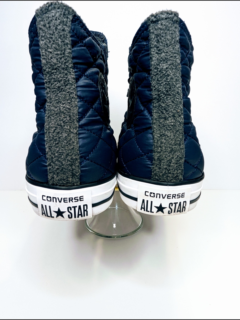 Converse Chuck Taylor All Star Quilted Nylon High Top Navy Blue Mens Size 9 - Picture 2 of 8